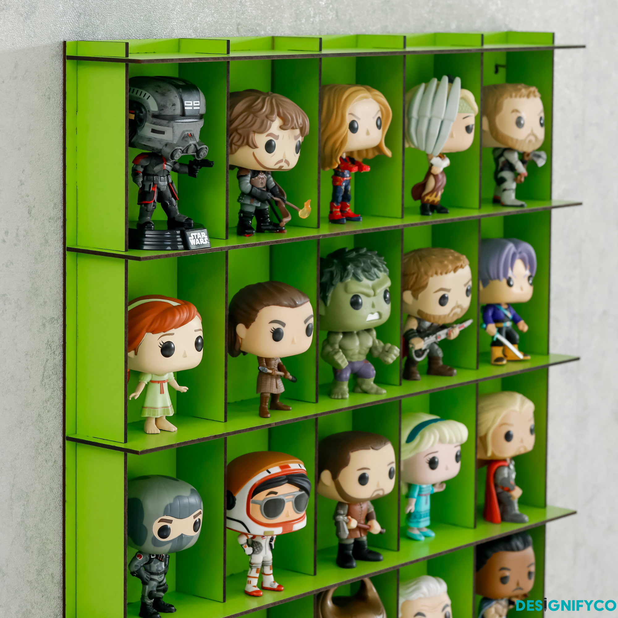 GREEN Funko Pop Display Case