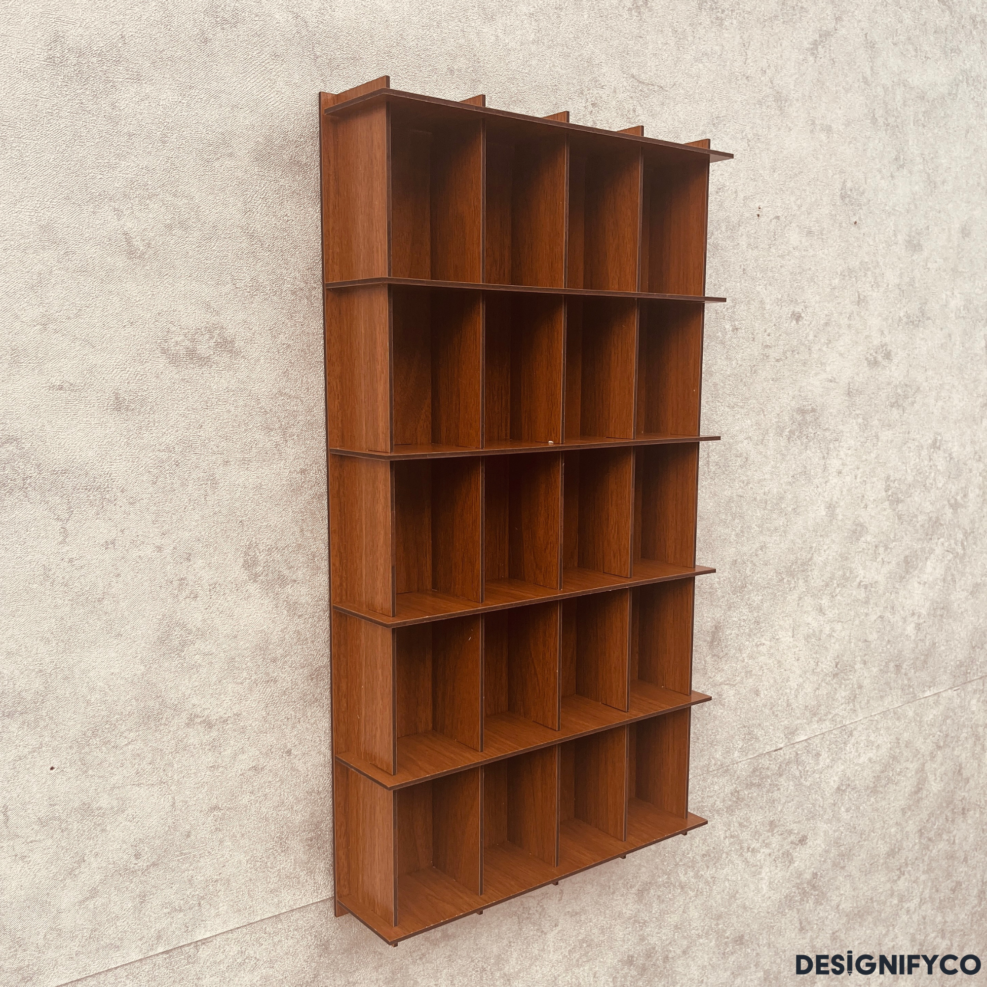 WALNUT  Shot Glass Display Case