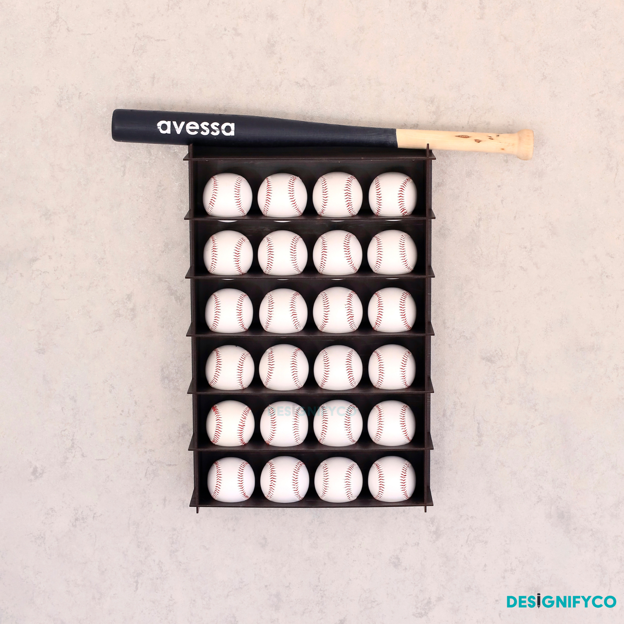 OLD BLACK Baseball Display Case