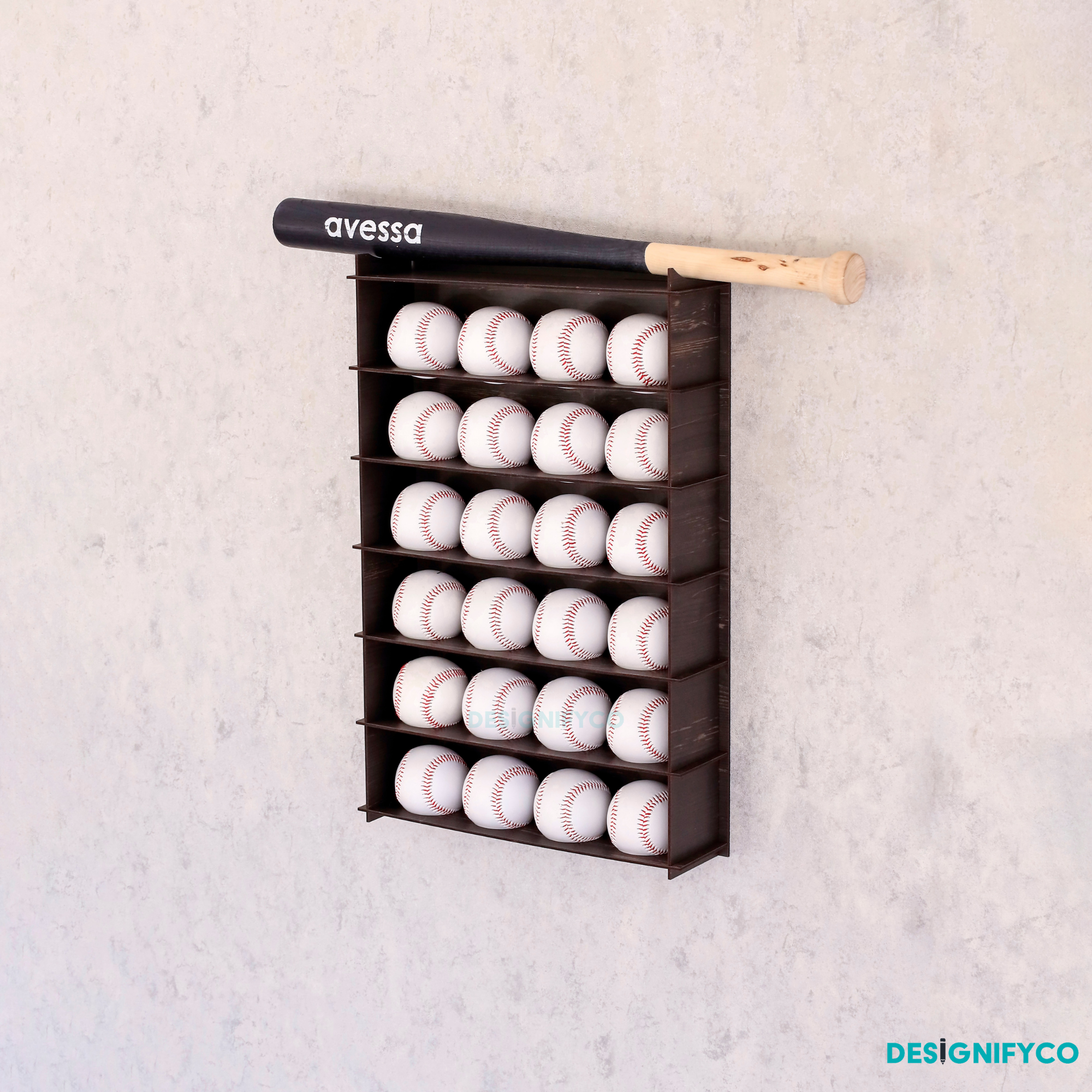 OLD BLACK Baseball Display Case