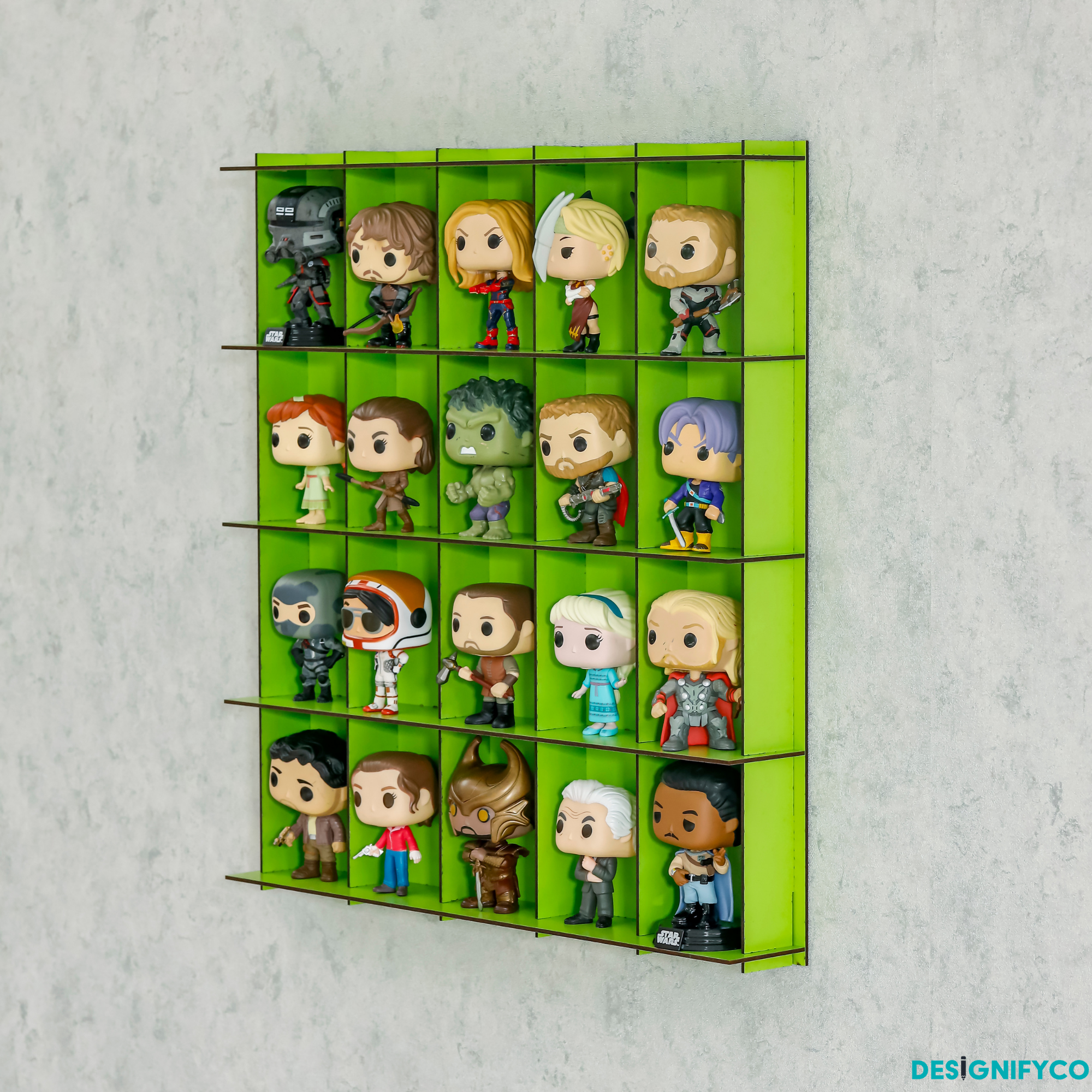 GREEN Funko Pop Display Case