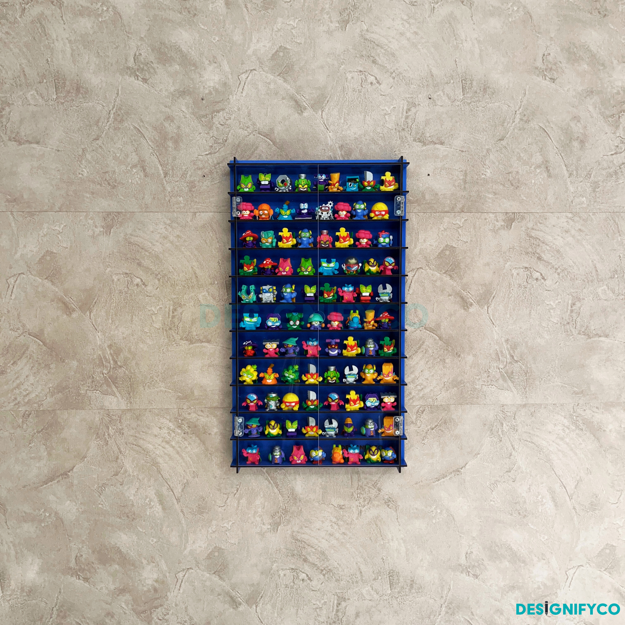 BLUE SuperThings Display Case