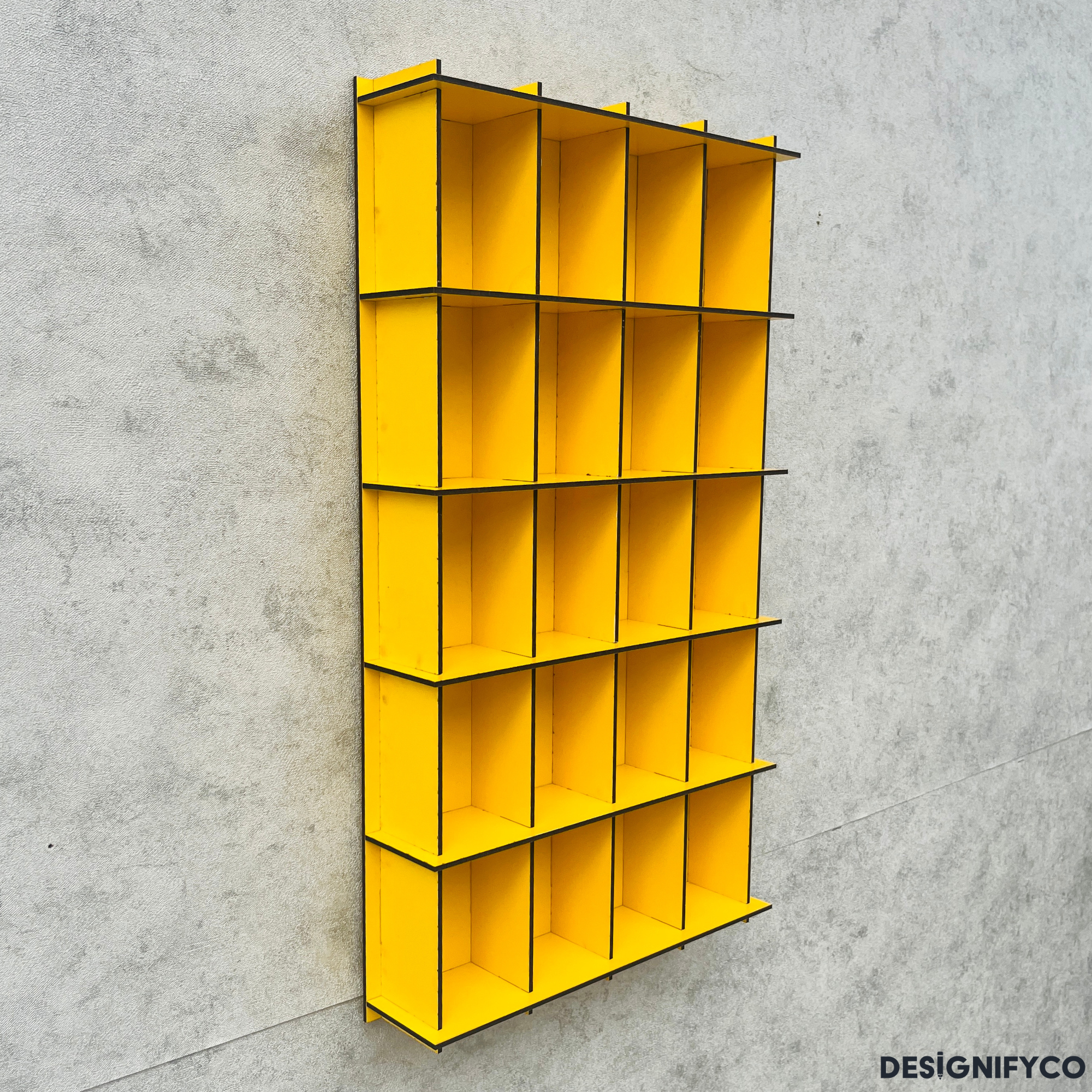 YELLOW  Shot Glass Display Case