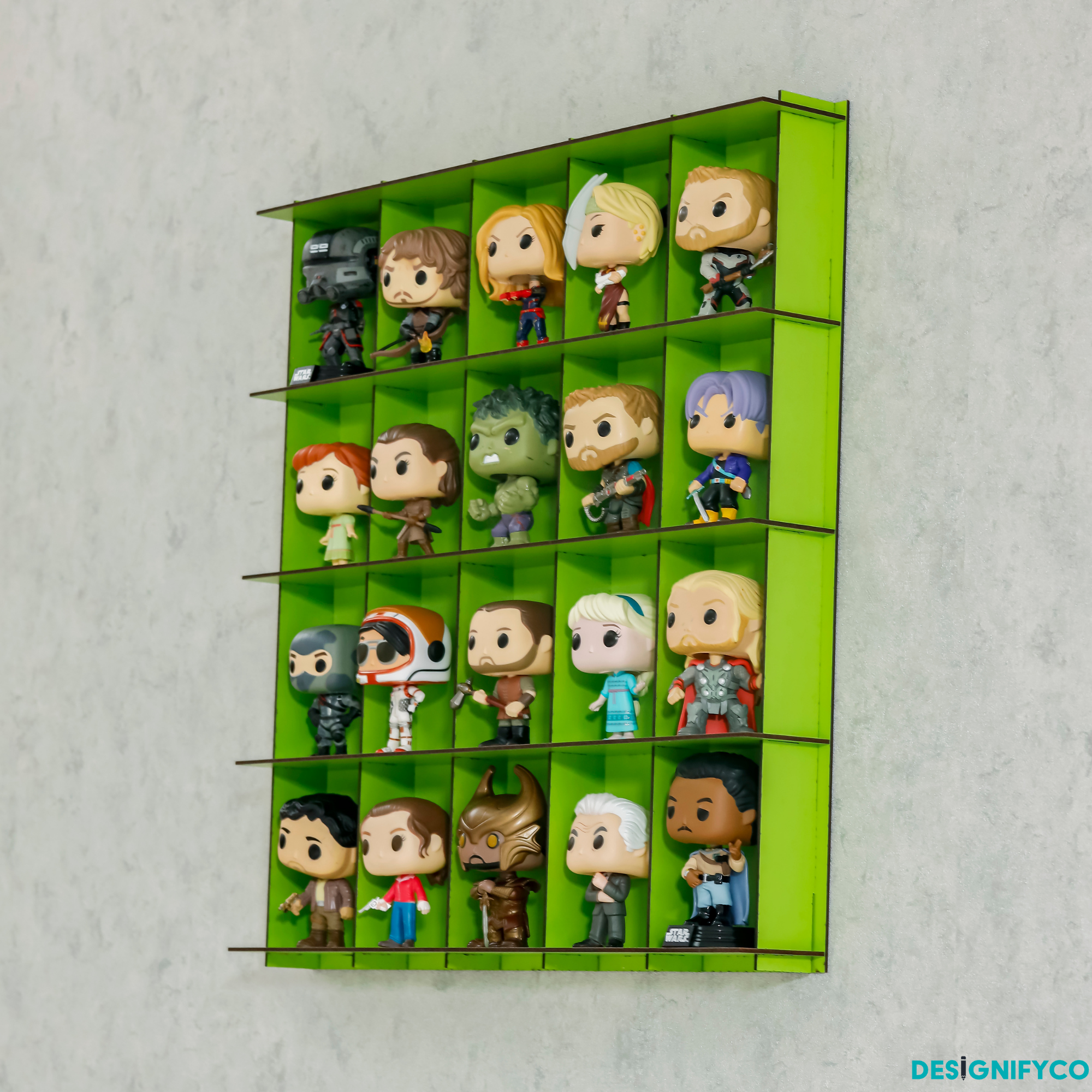 GREEN Funko Pop Display Case