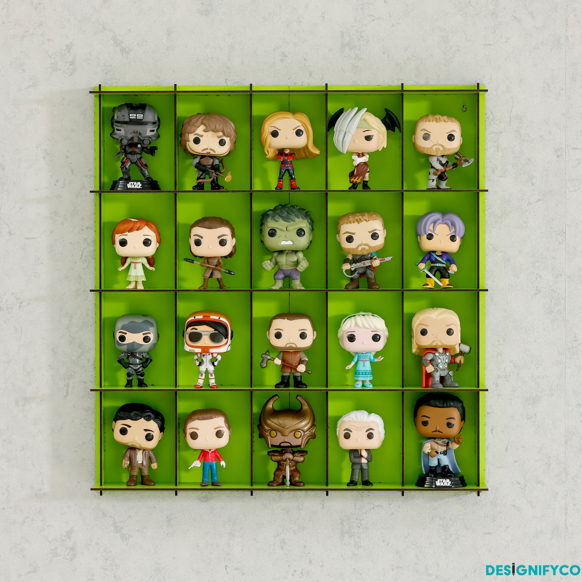 GREEN Funko Pop Display Case