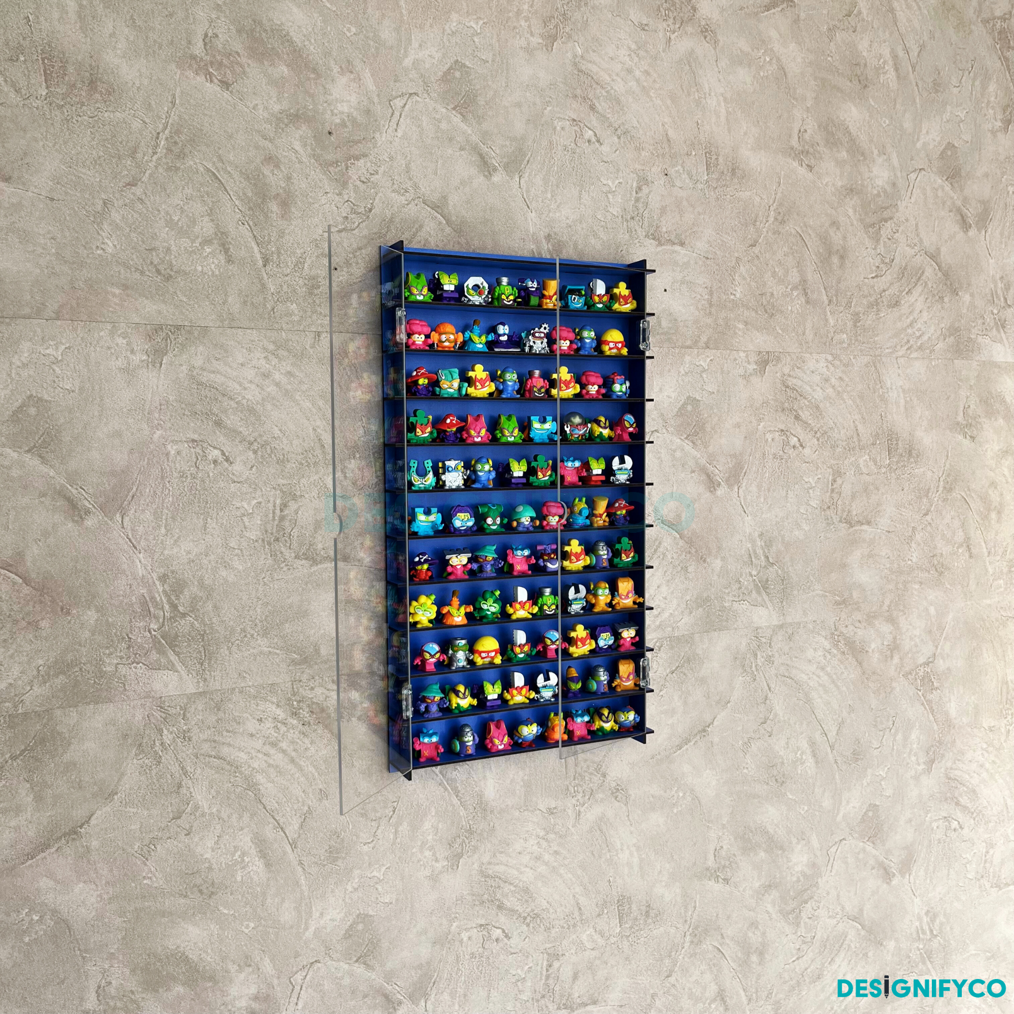 BLUE SuperThings Display Case