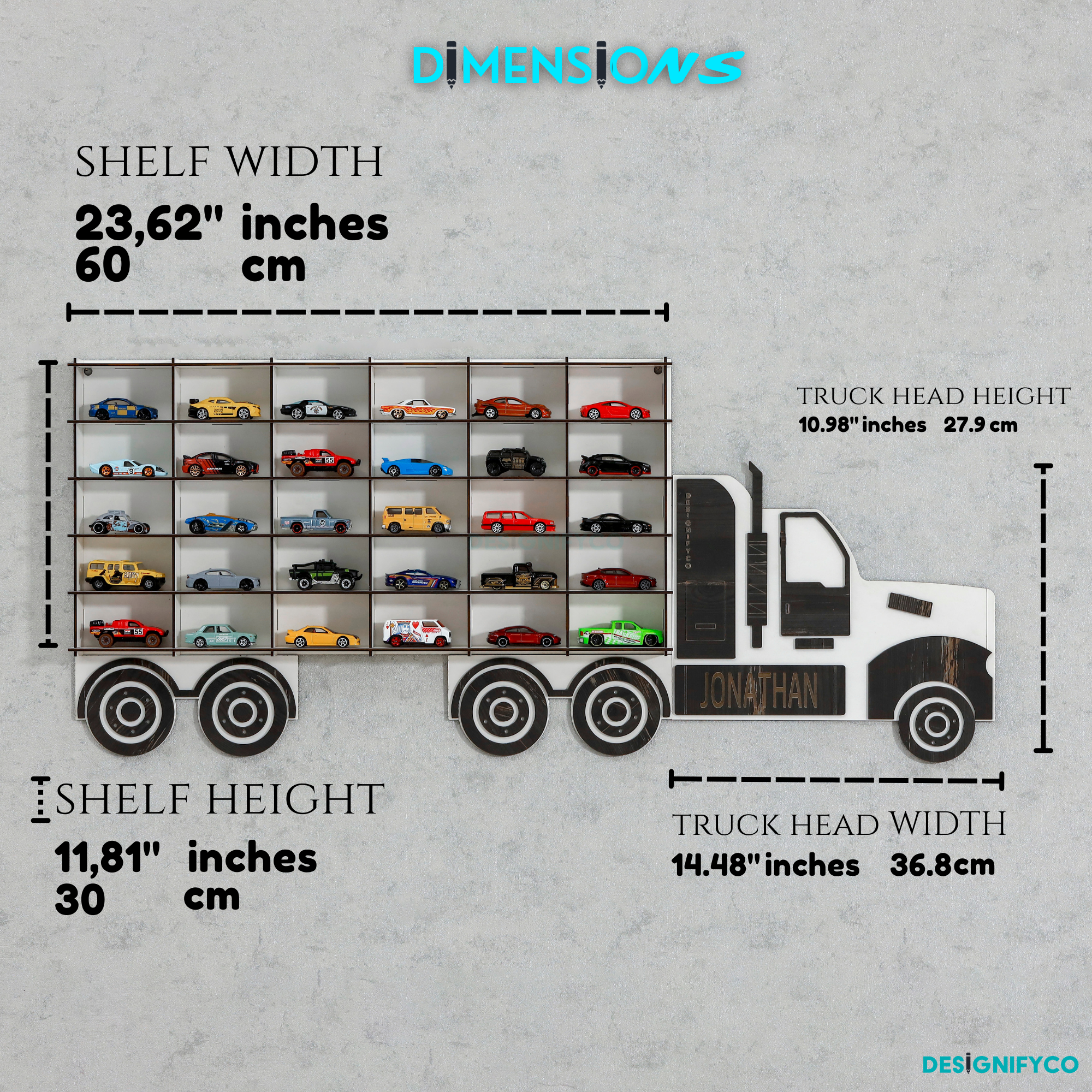 Old Black Truck Toy Car Displays