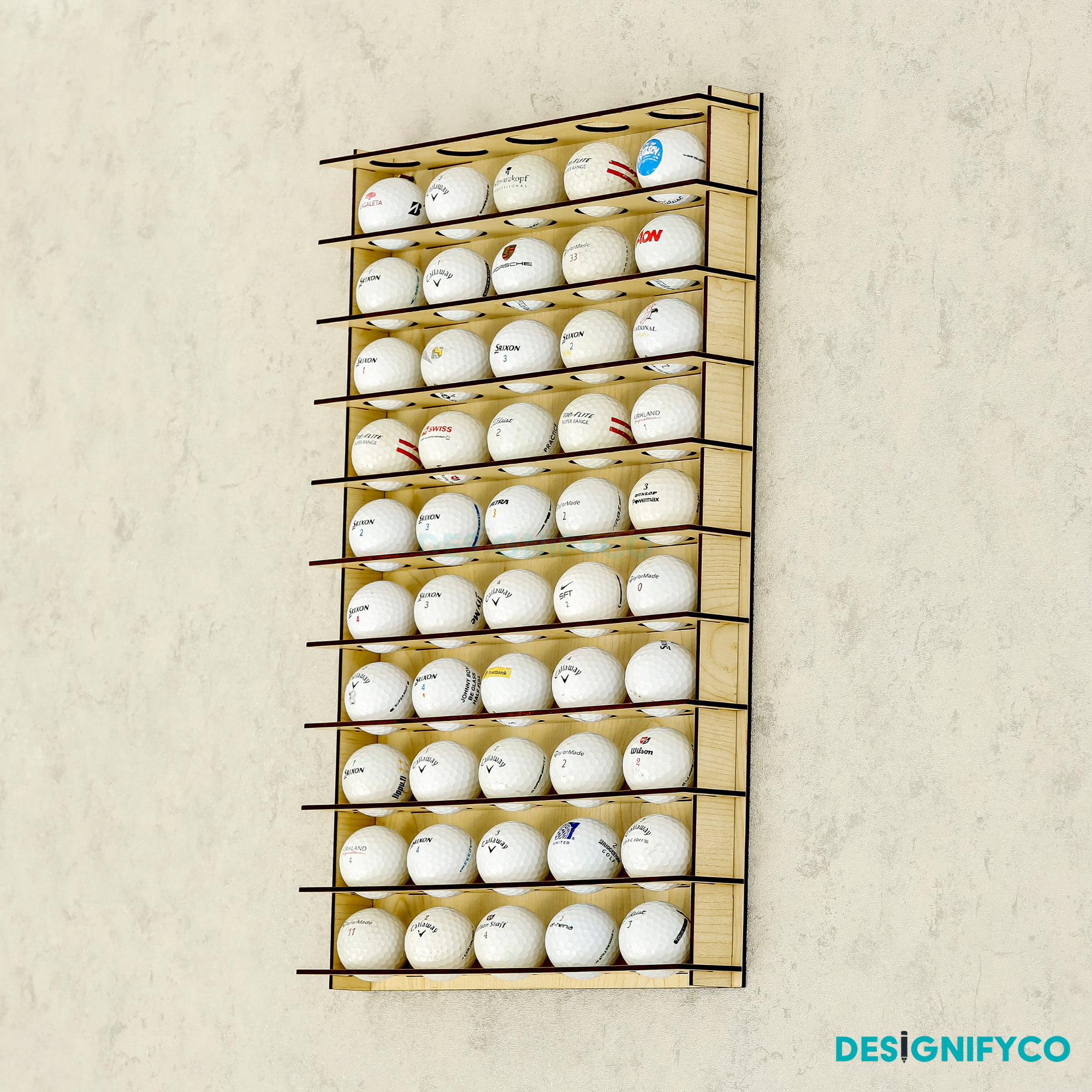 MAPLE Golf Ball Display For 50 Golf Ball