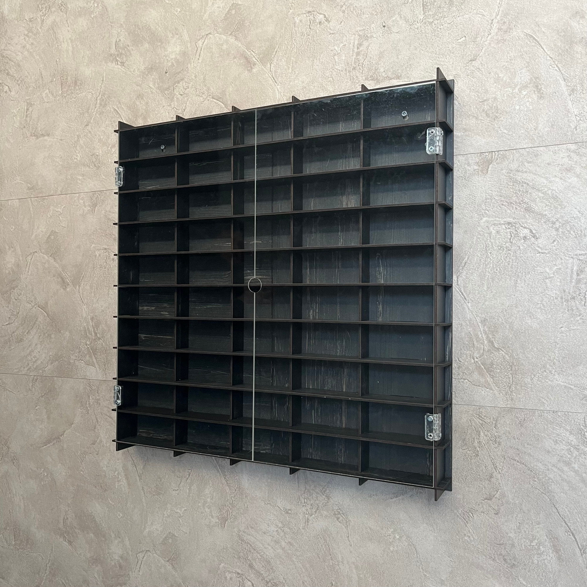 BLACK Toy Car Display Case