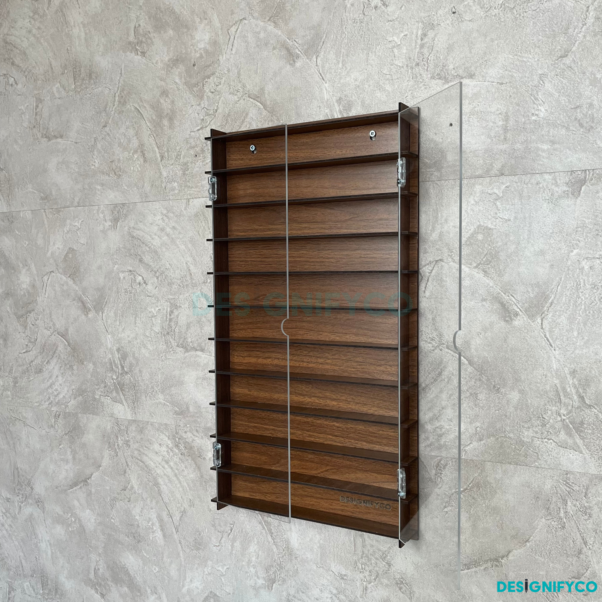 WALNUT SuperThings Display Case