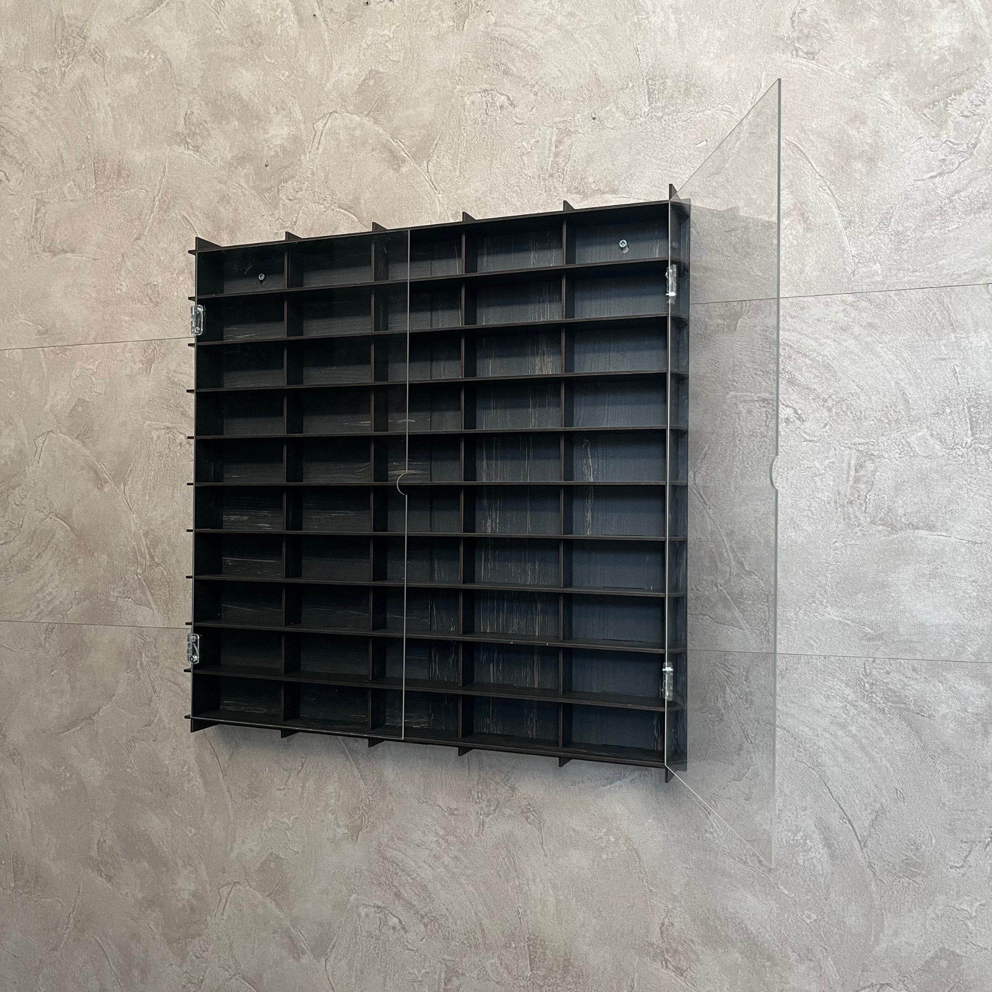 OLD BLACK Toy Car Display Case