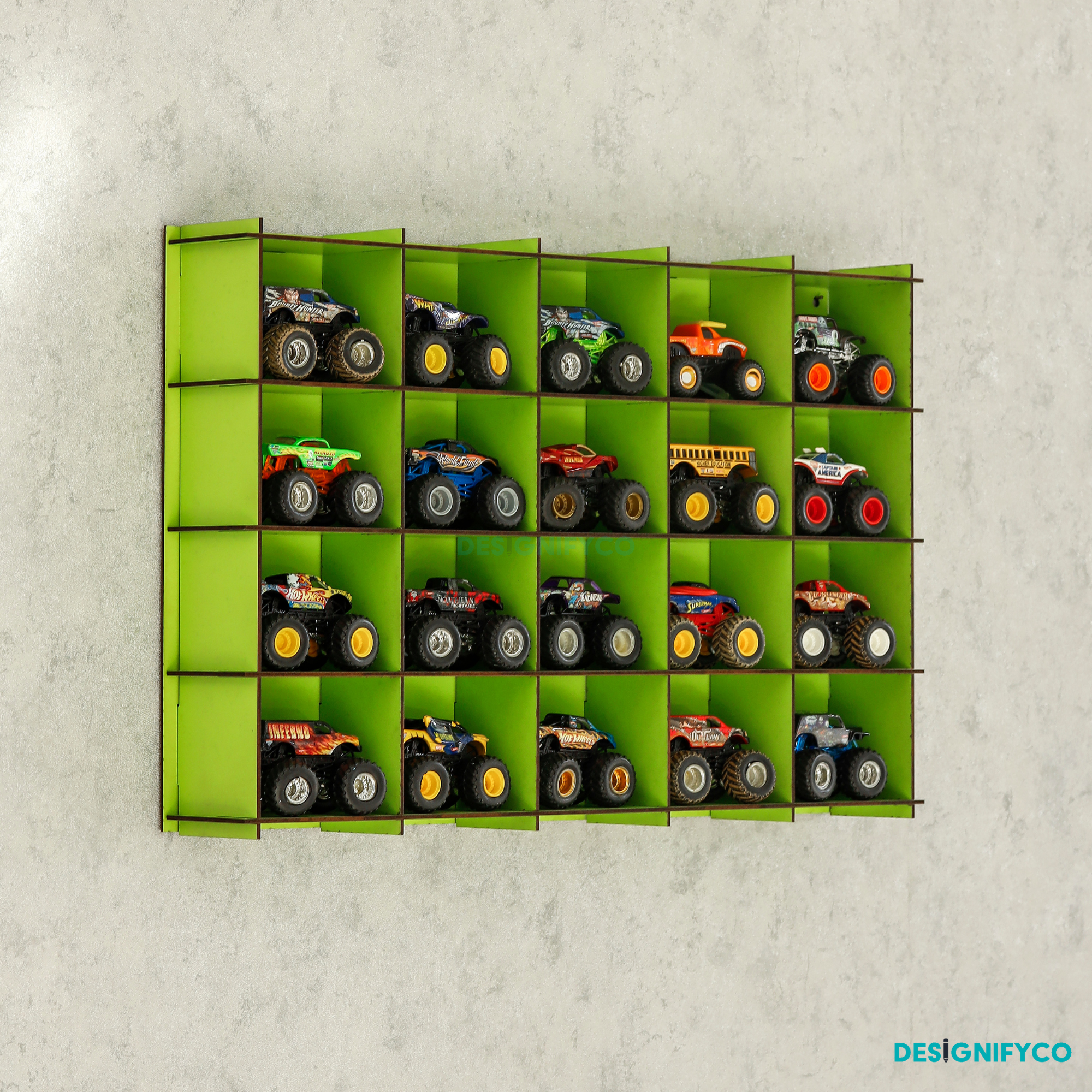 Green Monster Car Display Case