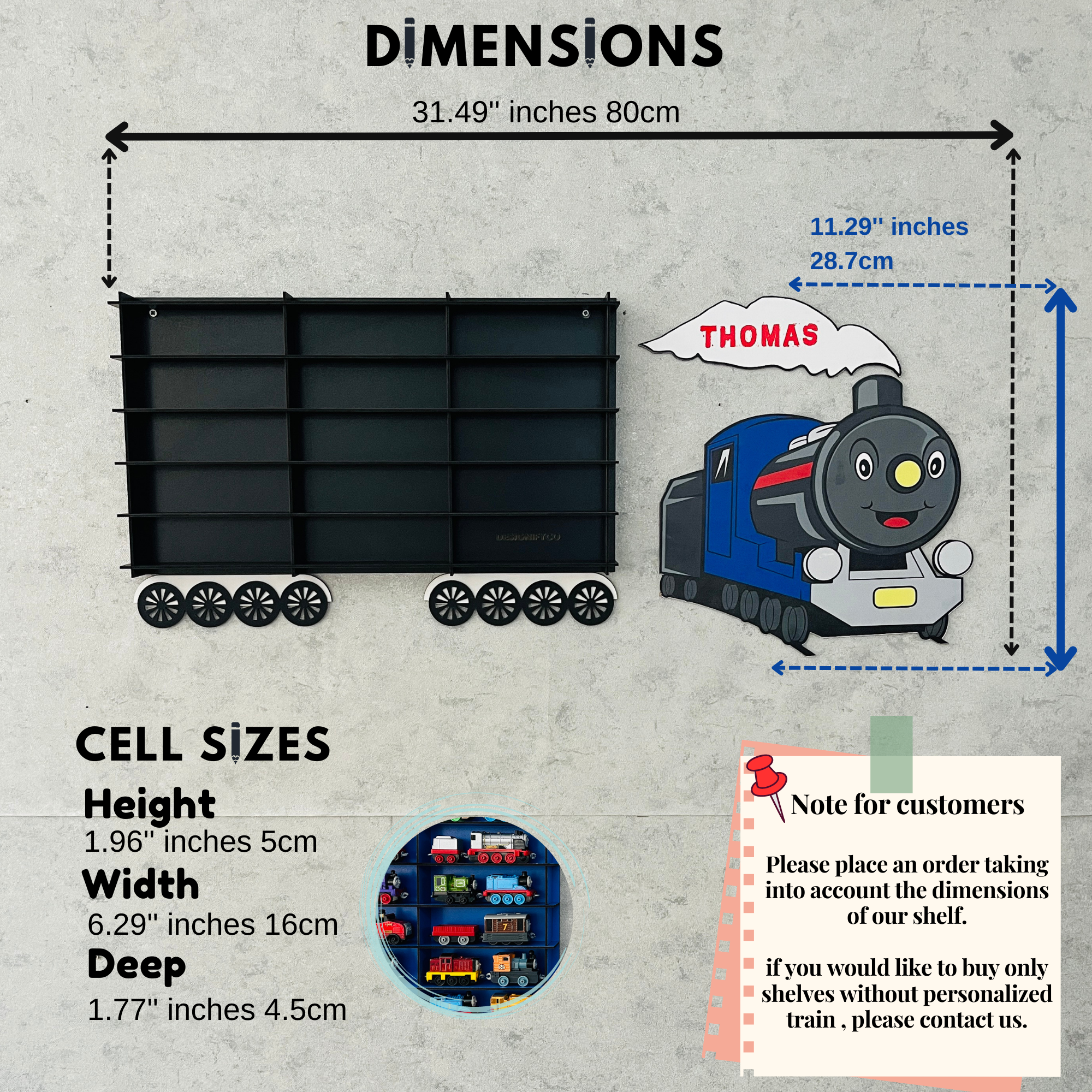 Black Toy Train Displays
