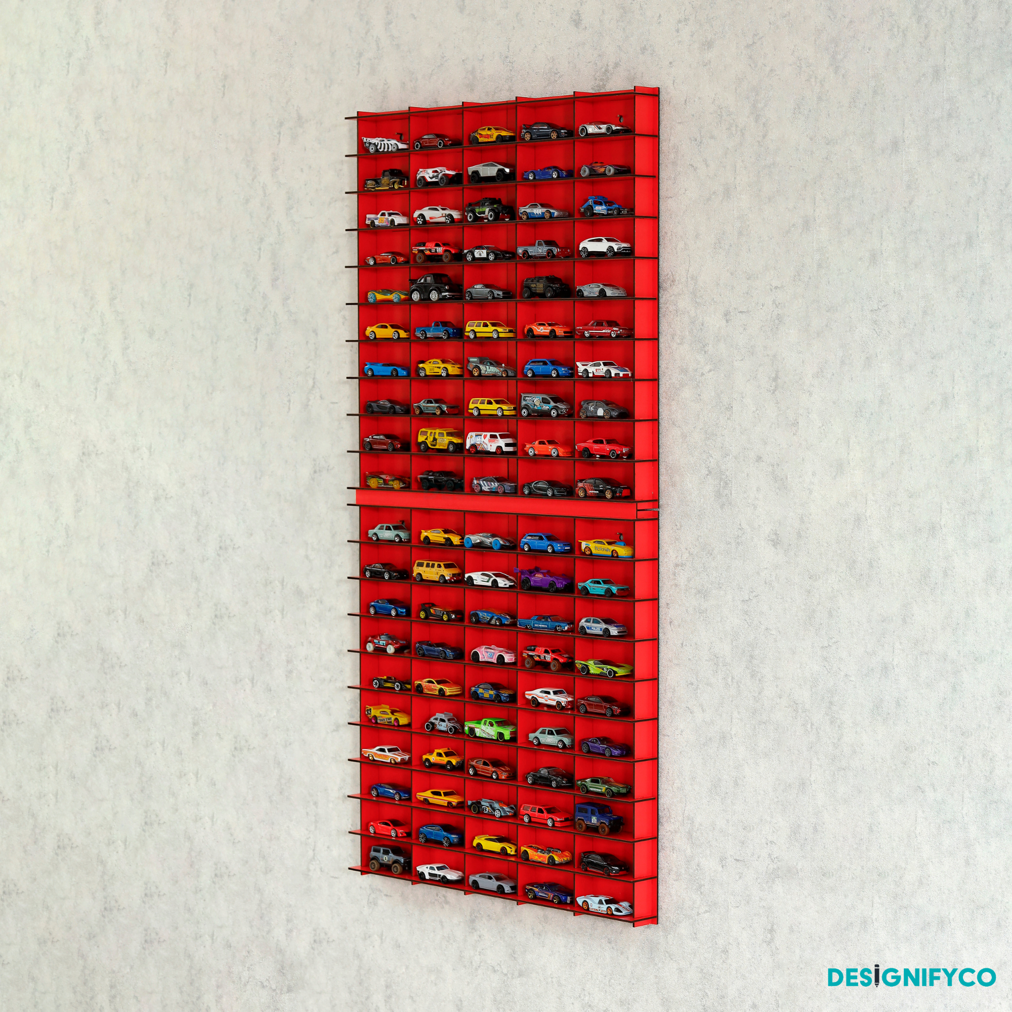 RED Toy Car Display Case