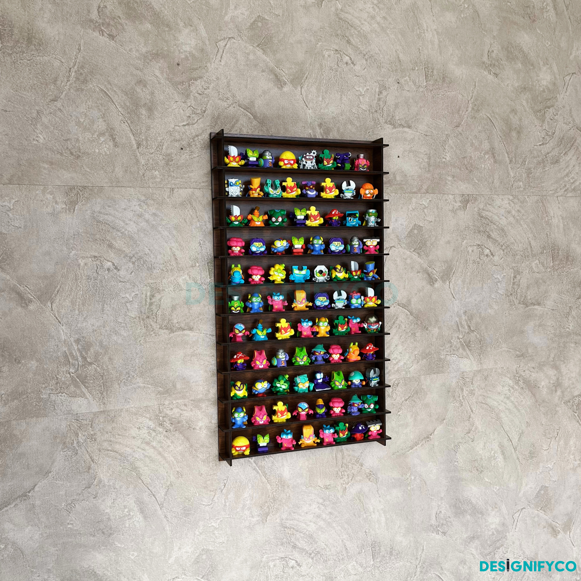 WALNUT SuperThings Display Case