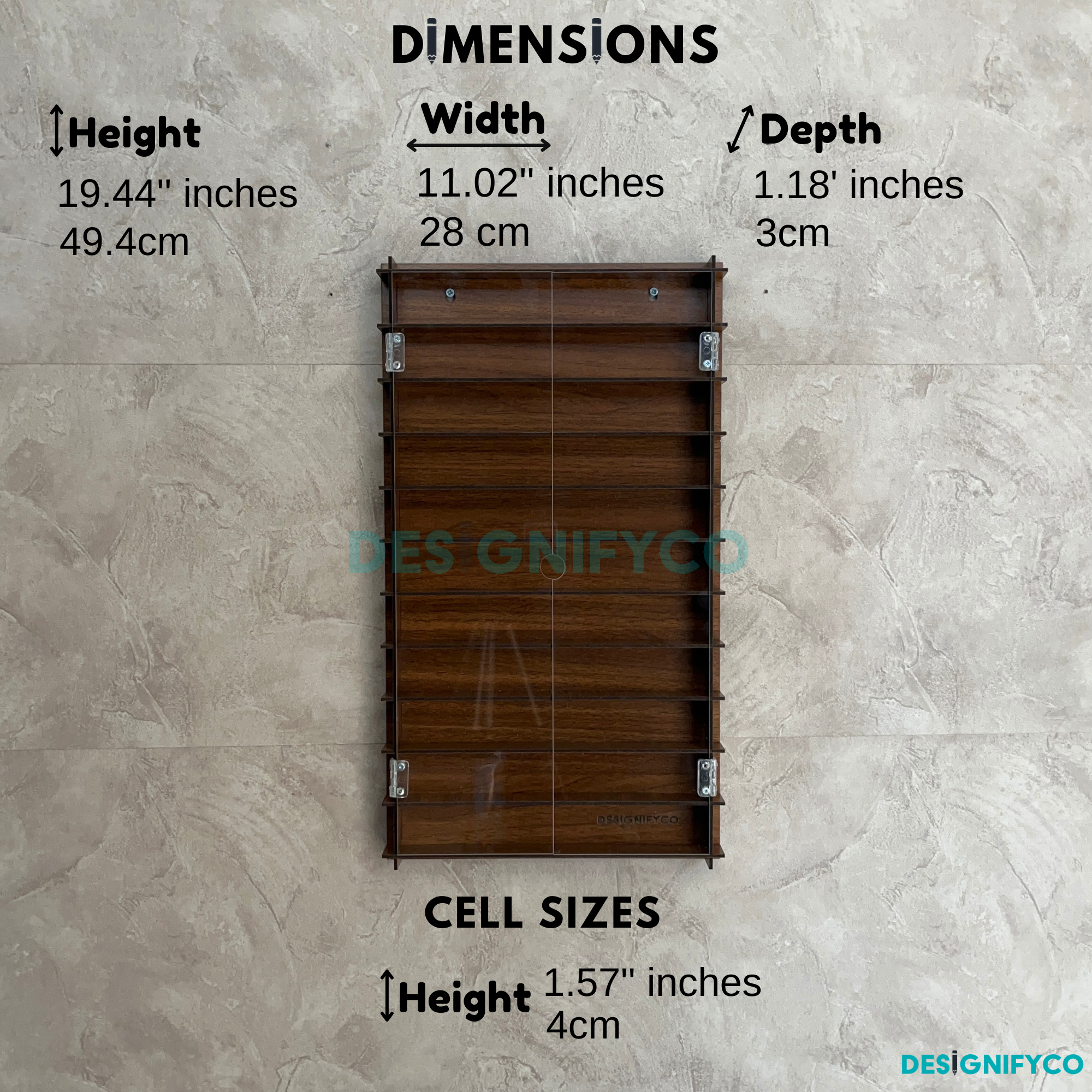 WALNUT SuperThings Display Case