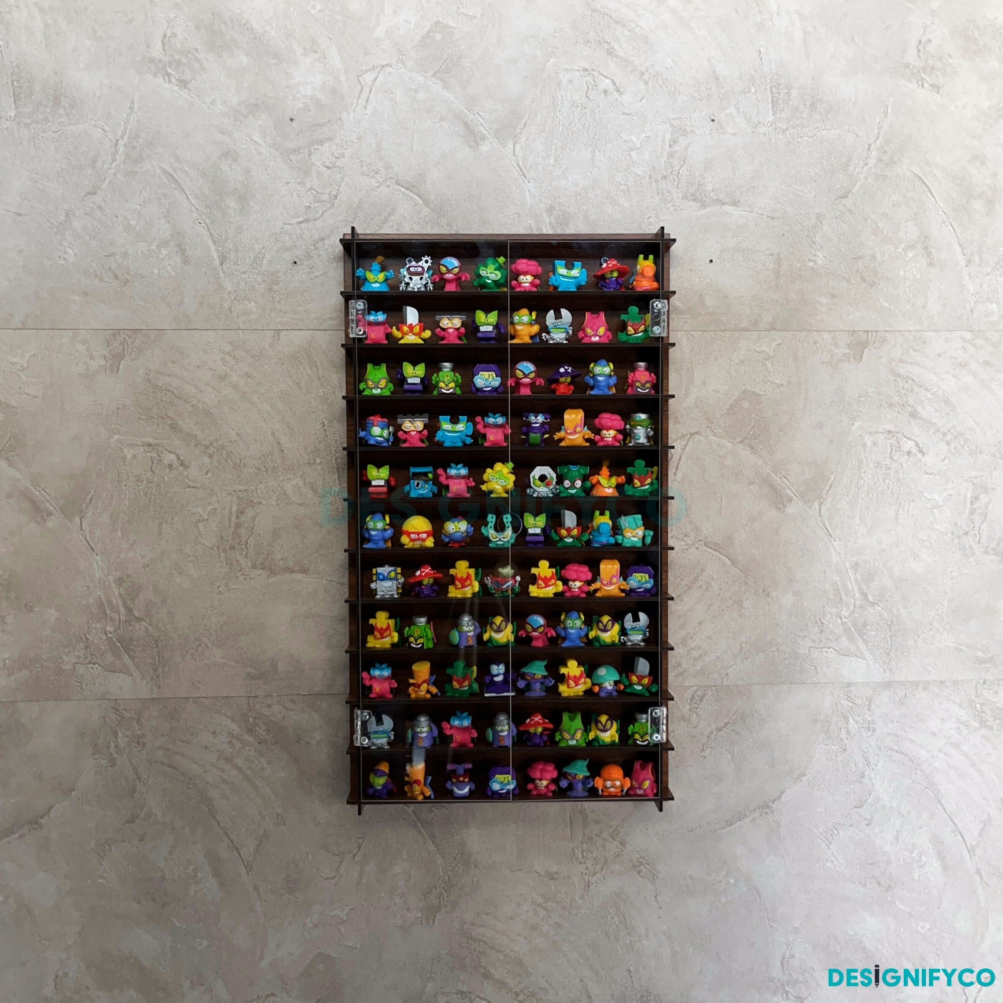 WALNUT SuperThings Display Case