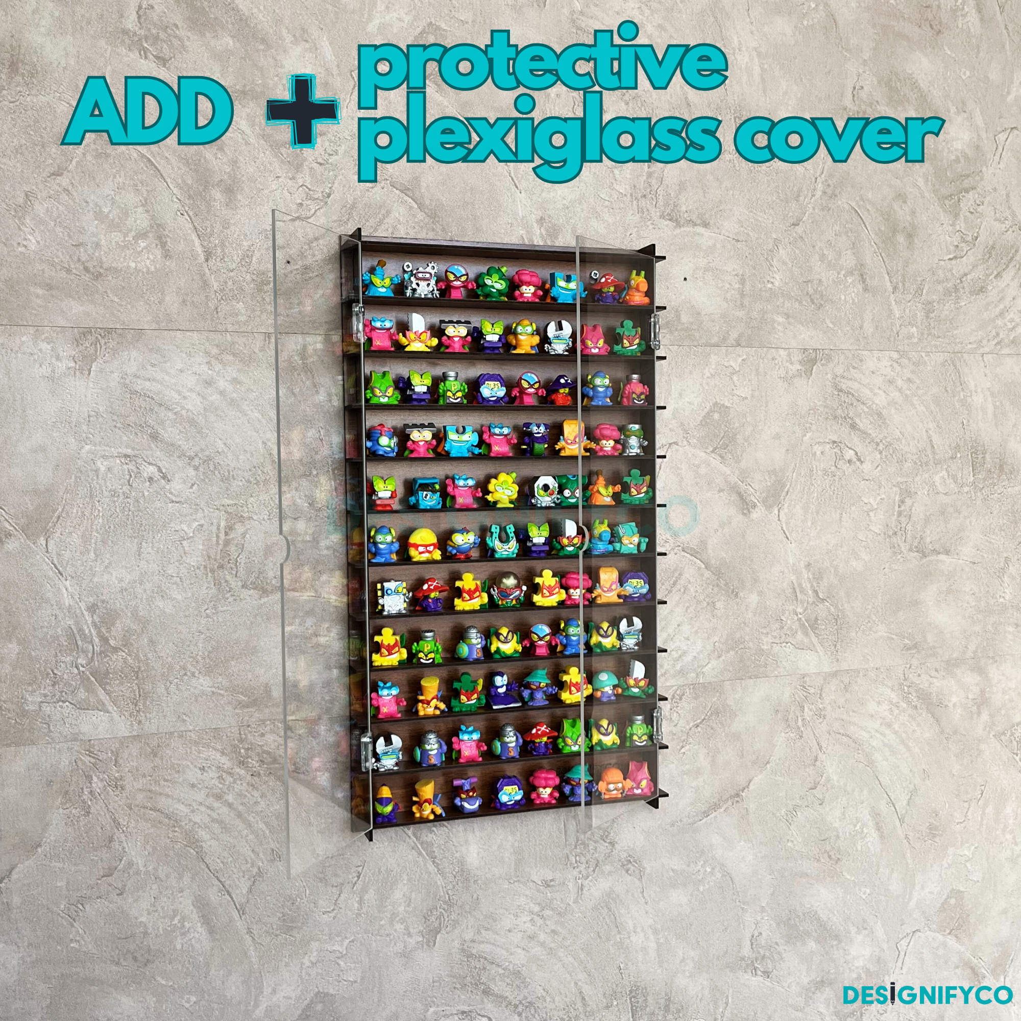 WALNUT SuperThings Display Case