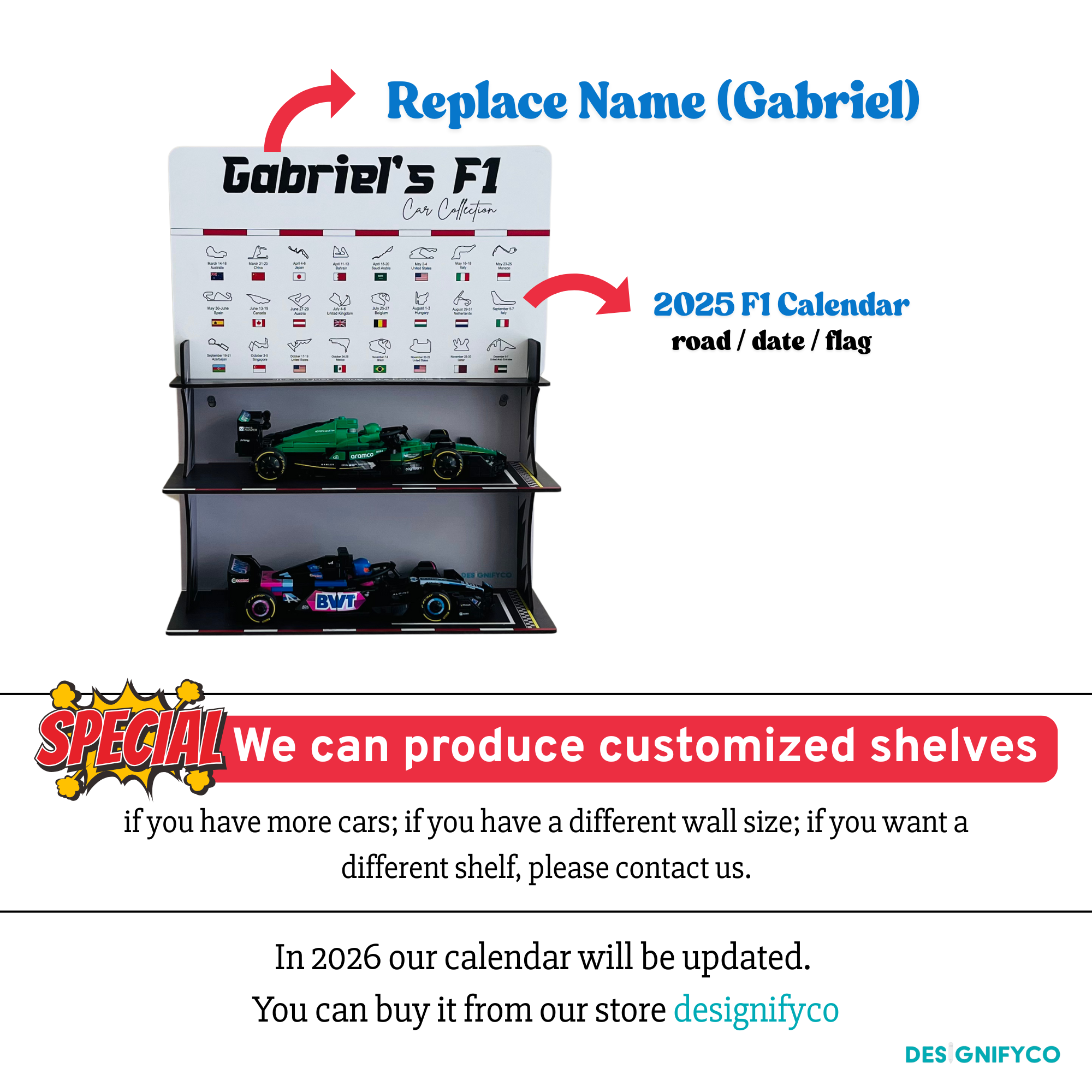 F1 Speed Champions Display Case