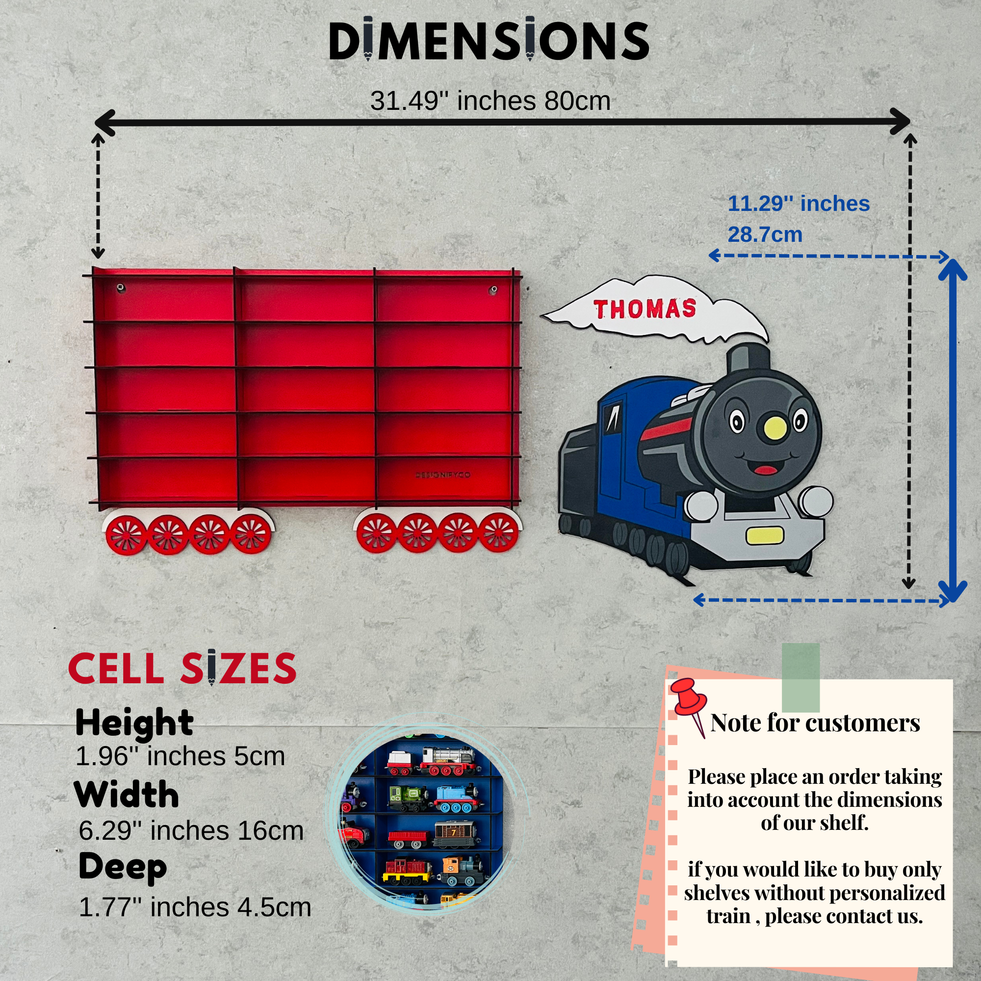 Red Toy Train Displays