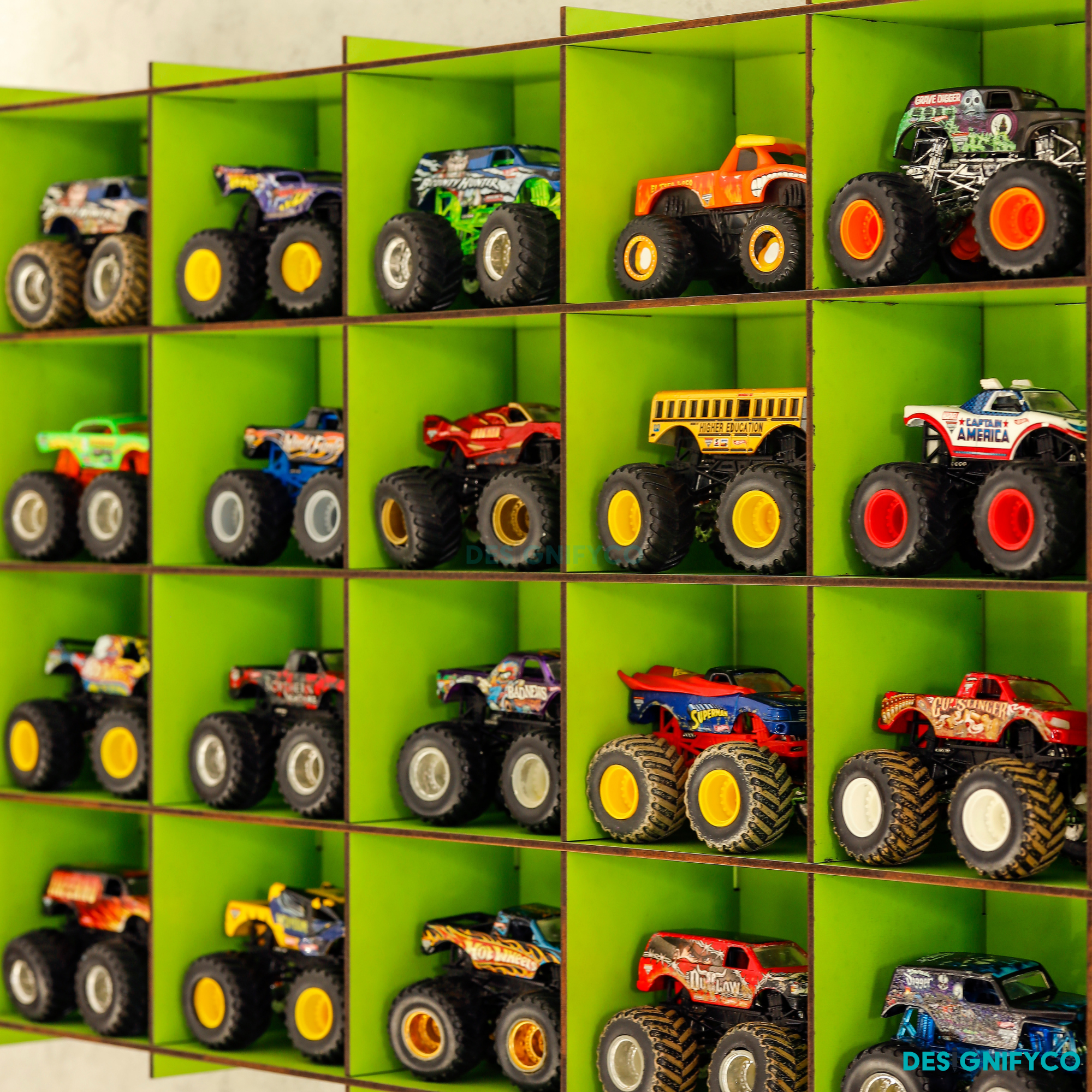 Green Monster Car Display Case