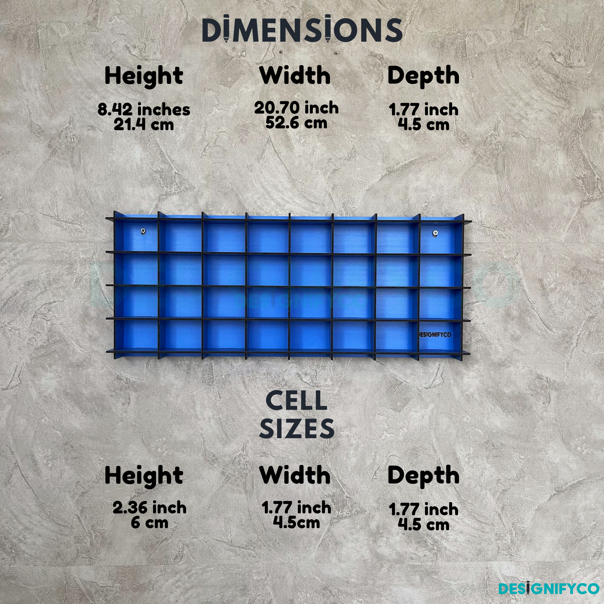 BLUE NHL Mini Helmet 32 Display Case