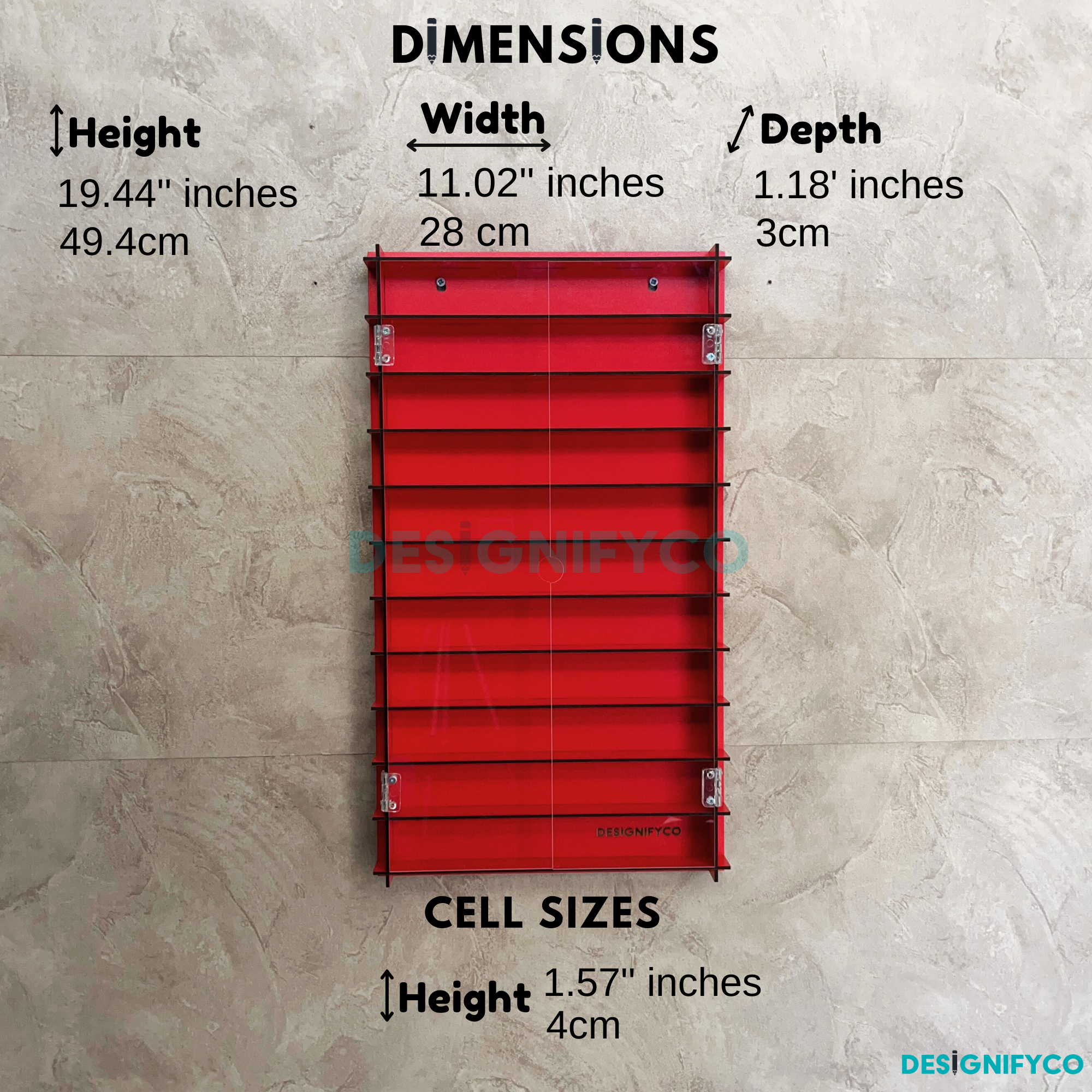 RED SuperThings Display Case