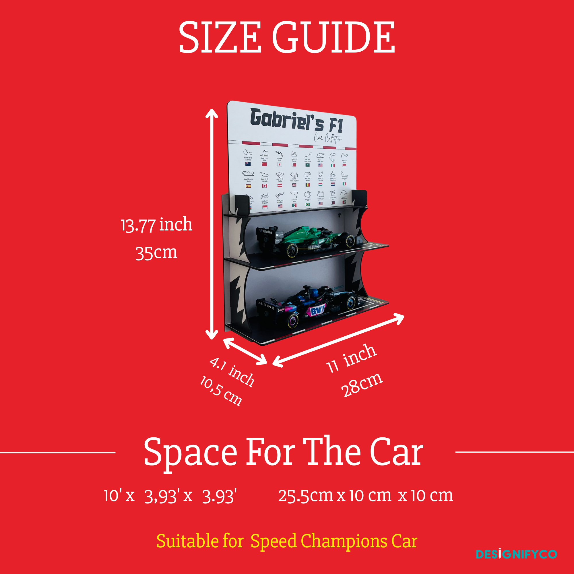 F1 Speed Champions Display Case