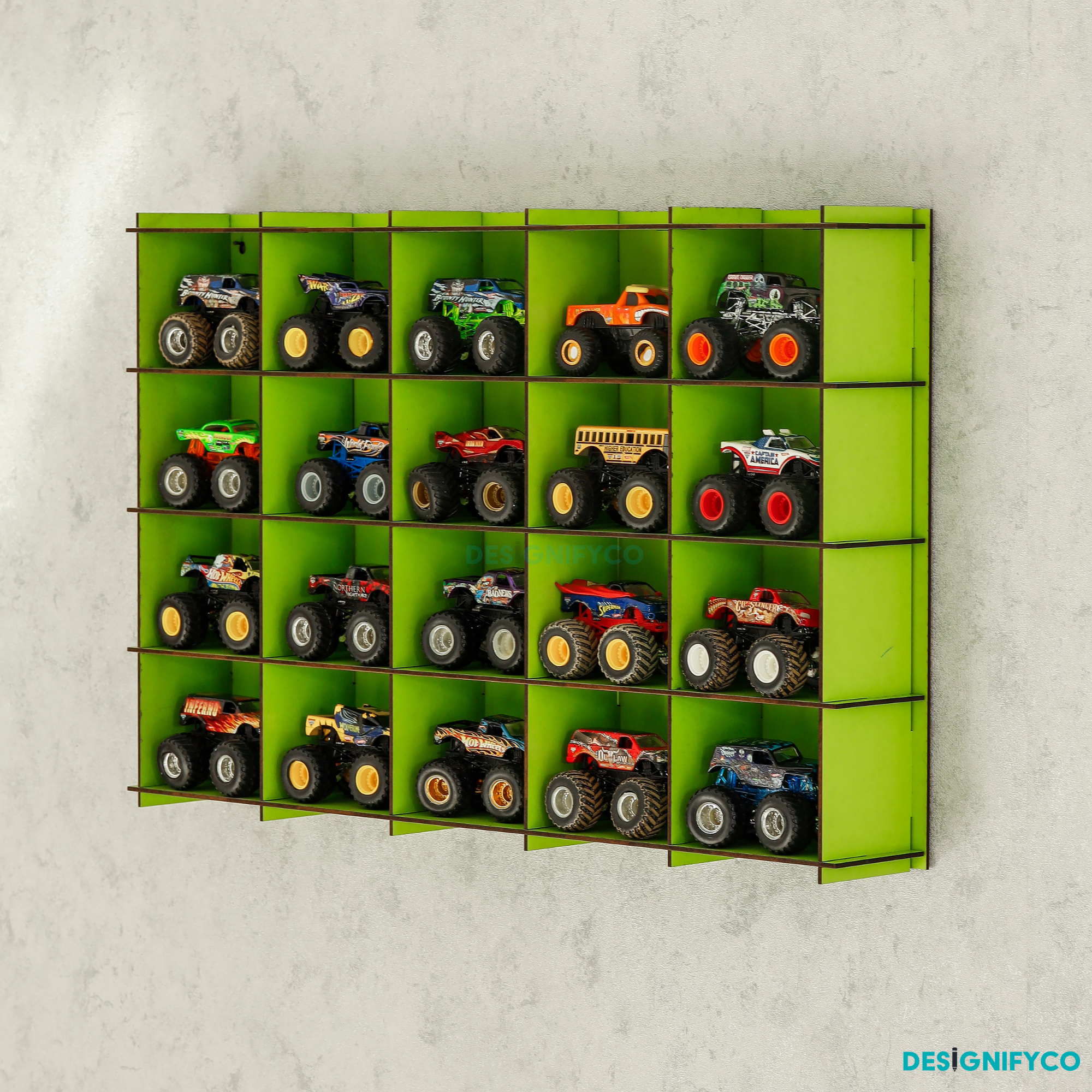 Green Monster Car Display Case